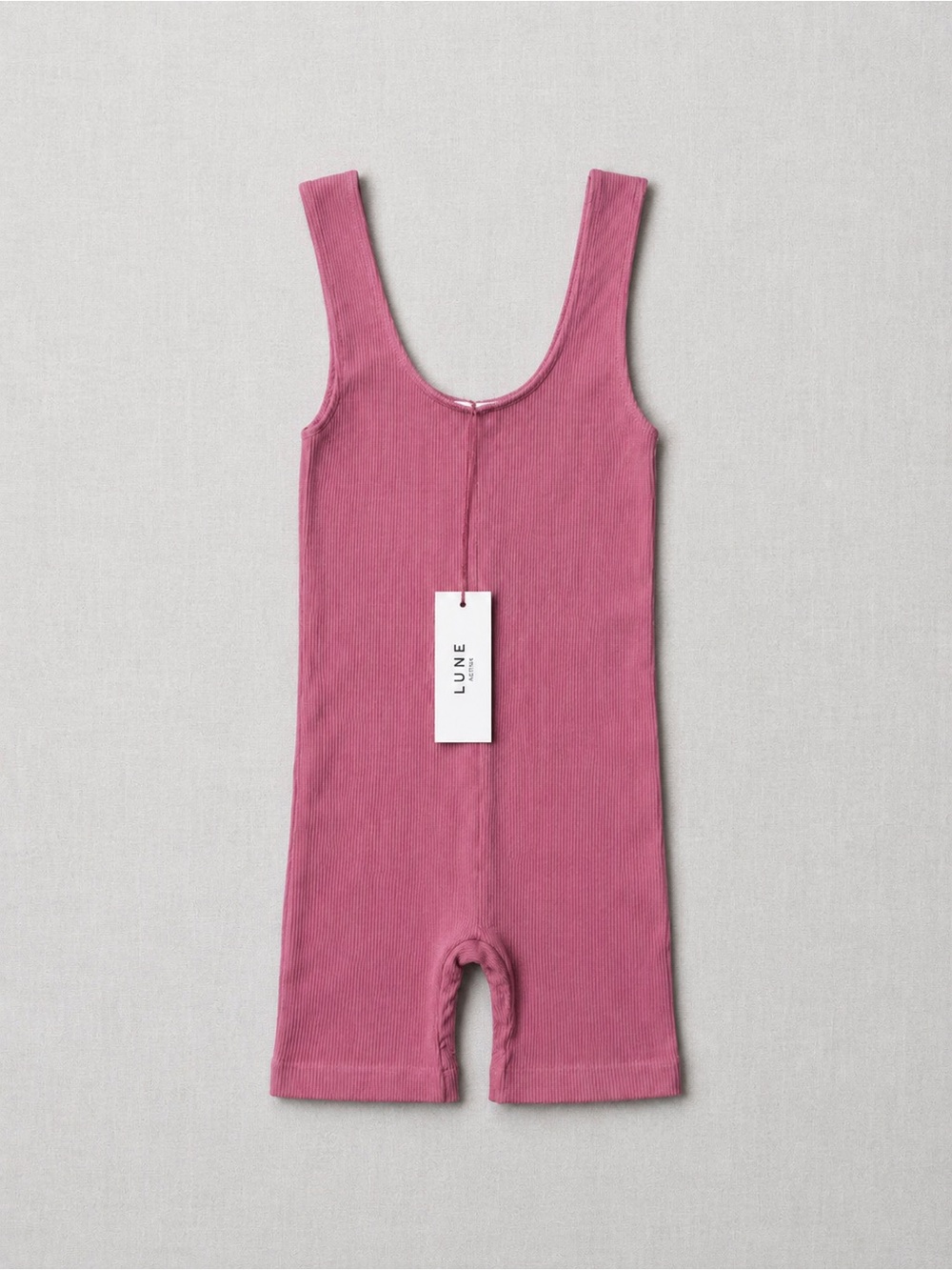 Luna Sculpt ribbed performance fabric one-piece short jumpsuit